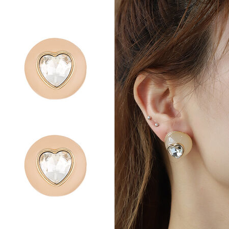 1 paar romantische serie Sweet Heart Alloy dames oorbellen 2