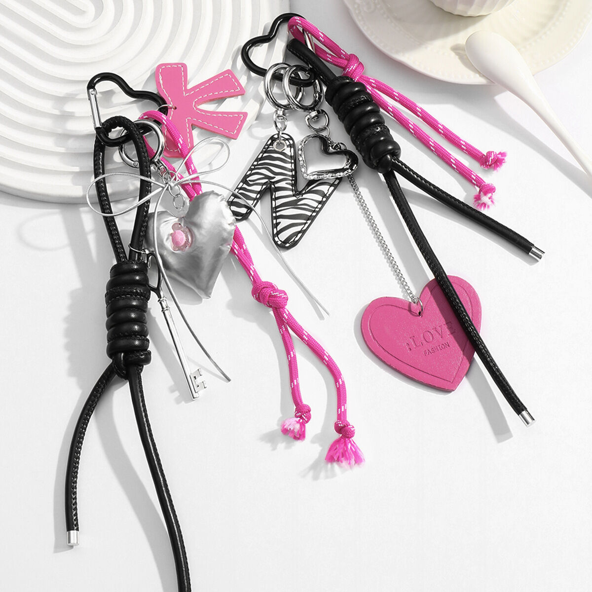 1 Piece Romantic Series Sweet Heart Alloy Women's Bag Charms
