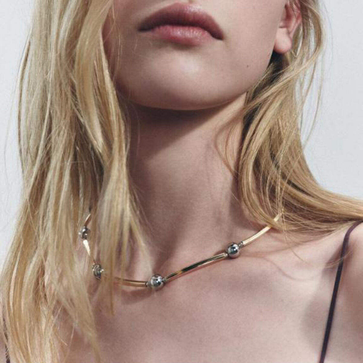 1 Piece Simple Series Casual Geometric Stainless Steel  Gold Plated Women Chain Necklaces 2