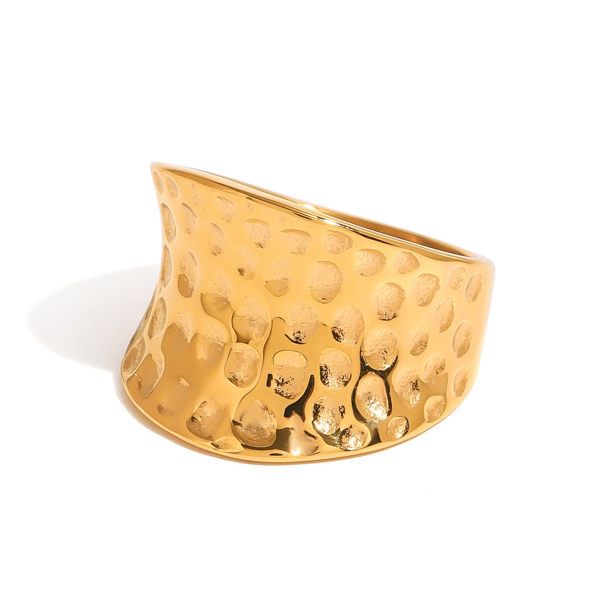 1 Piece Retro Style Solid Color Stainless Steel Waterproof Women's Single Ring h5 Picture5