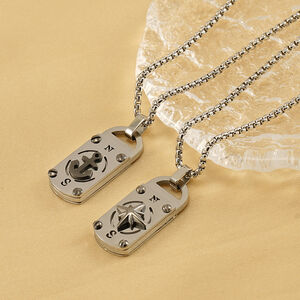 1 Pair Fashion Retro Men's Necklace h5 Picture4