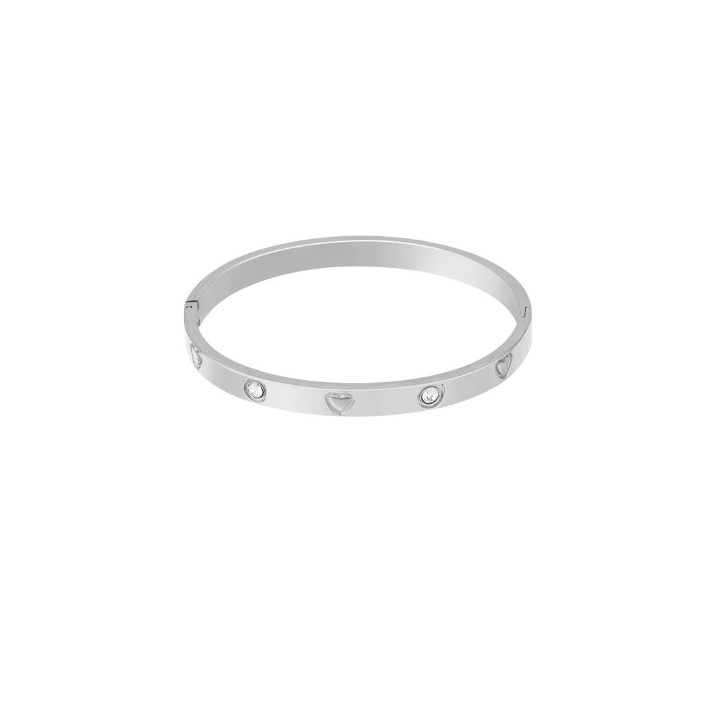 1 Piece Classic Series Delicate Circle Stainless Steel Waterproof Gold Color Women's Bangles h5Picture7