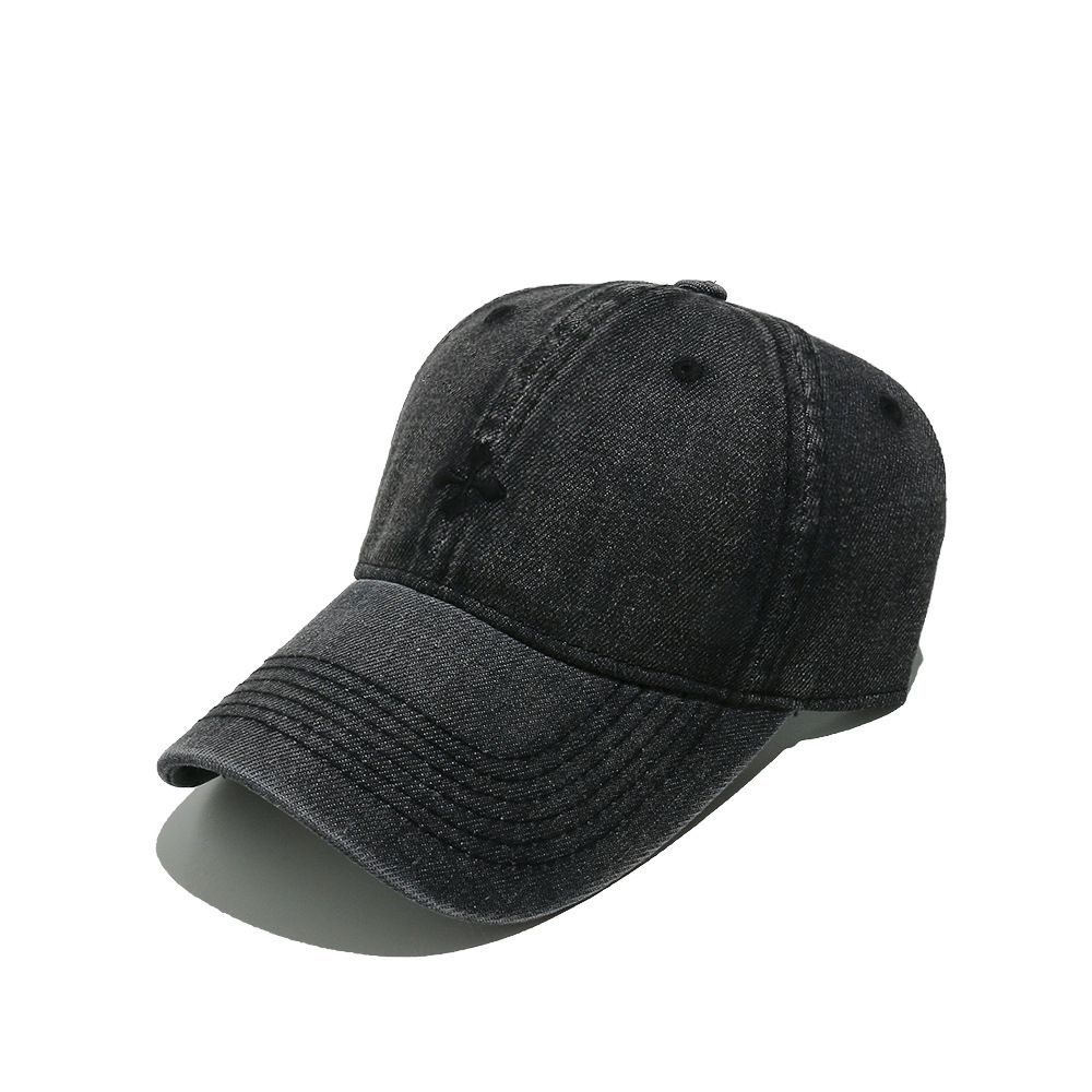 1 Piece Cross Pattern Embroidery Baseball Cap h5Picture2