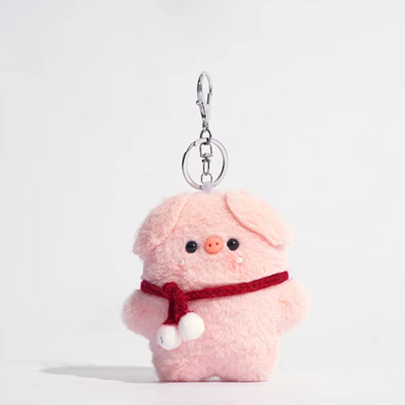 1 Piece Romantic Series Cute Pink Piggy With Glasses Rayon Women's Bag charms h5 Picture4