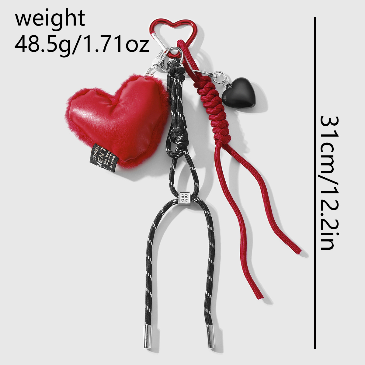1 stuk Eenvoudige serie Sweet Heart Alloy Geen platingmateriaal Dames tasbedels Afbeelding6