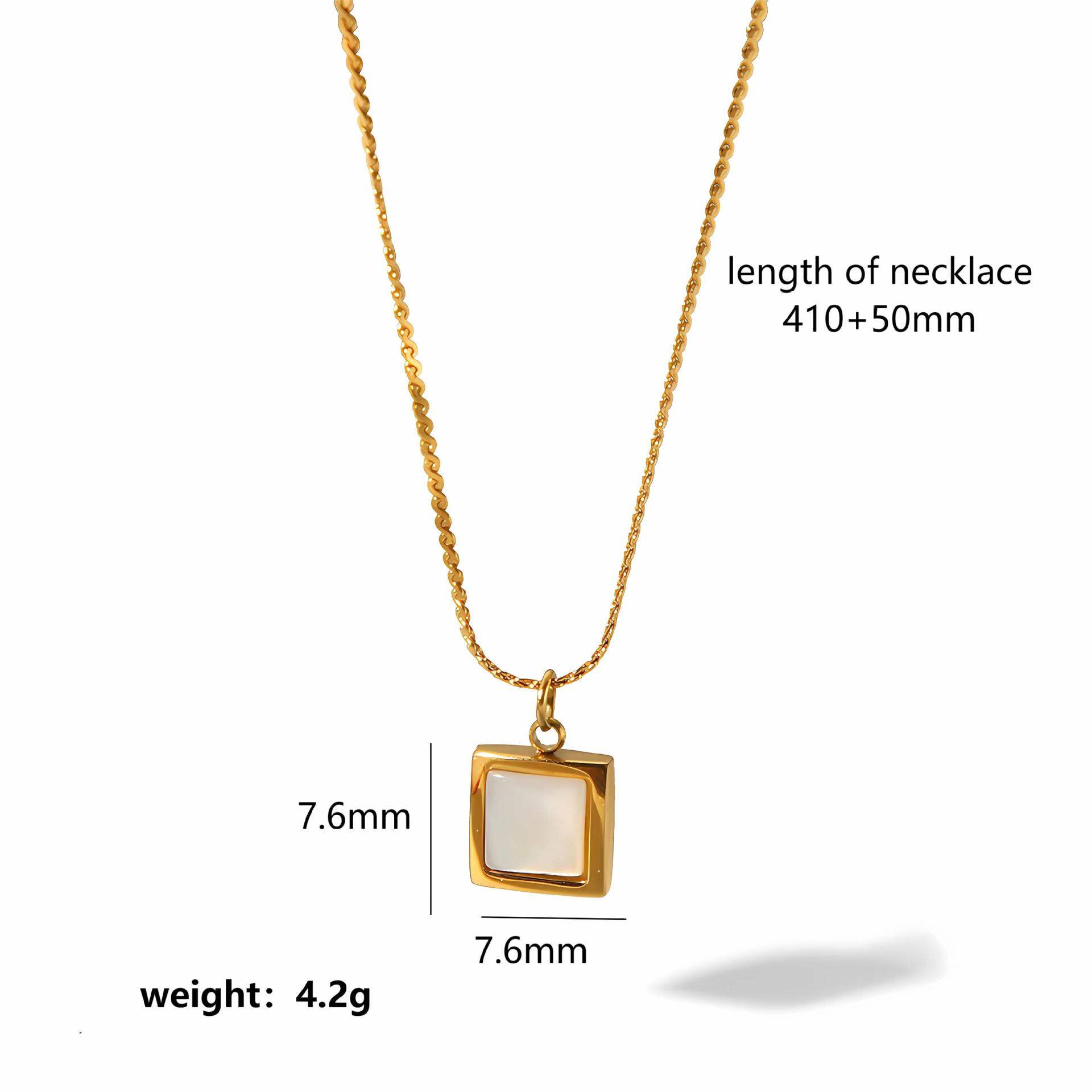1 stuk classic series retro geometrische  vergulde hangerkettingen Afbeelding6