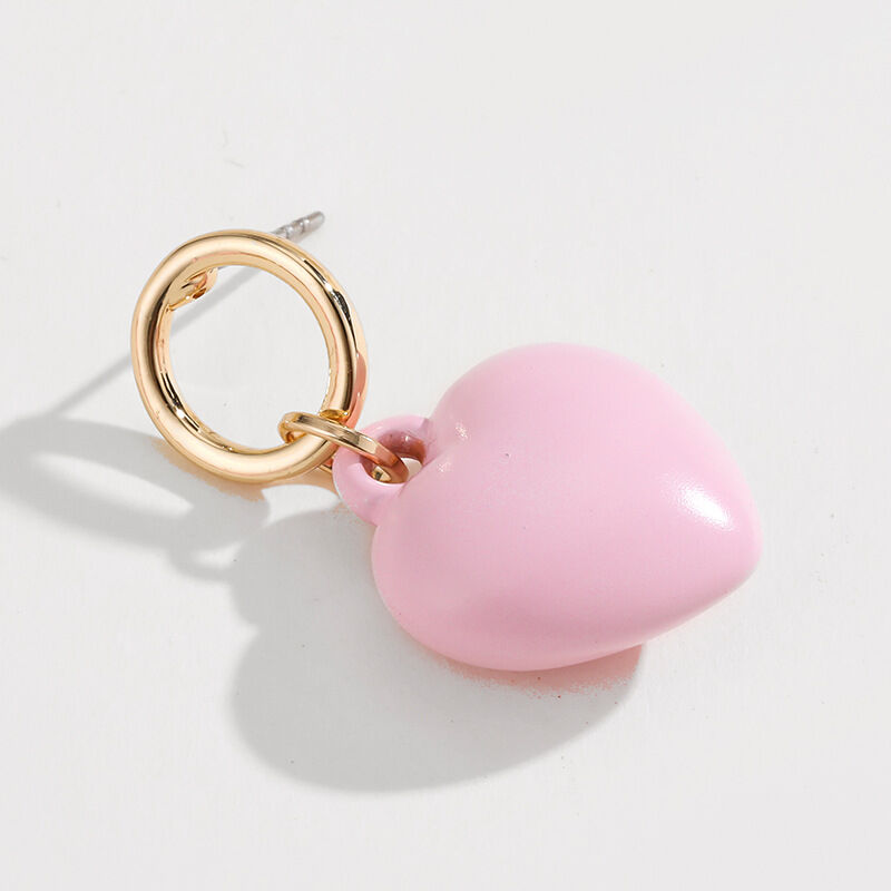 1 pezzo di collana di perline da donna in lega a forma di cuore dolce della serie romantica Immagine5