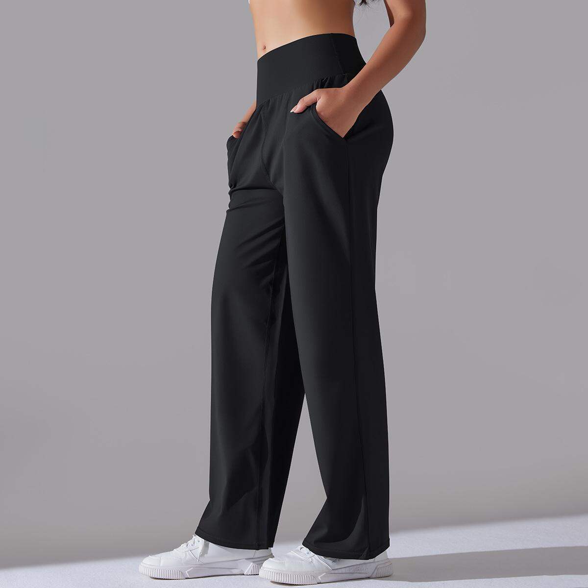 1 Piece High Waisted Comfortable and Super Elastic  Women's Sports  Casual Pants h5 Picture8