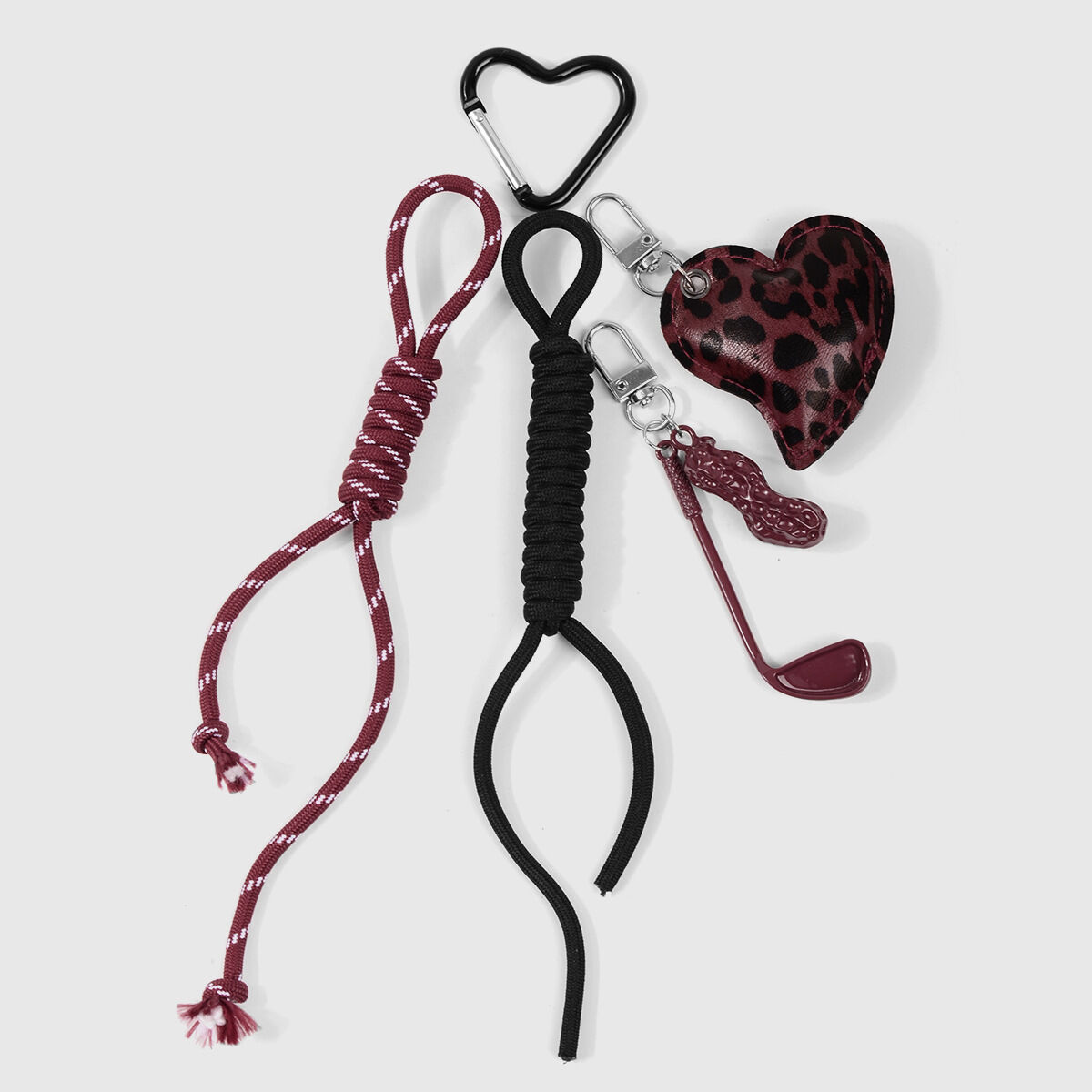 1 Piece Simple Series Retro Heart Alloy Women's Bag Charms 2