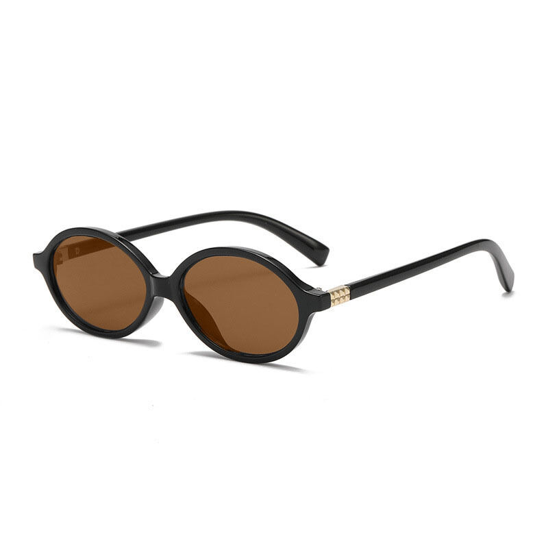 1 Stück Simple Series Retro Volltonfarbe Kunststoff Damen Sonnenbrille Bild2