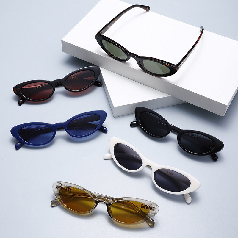1 Pair Simple Series Daily Solid Color Plastic Women's Sunglasses h5Picture8