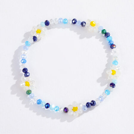 1 Piece Luxurious Series Retro Flower Crystal Women's Beaded Bracelets 2