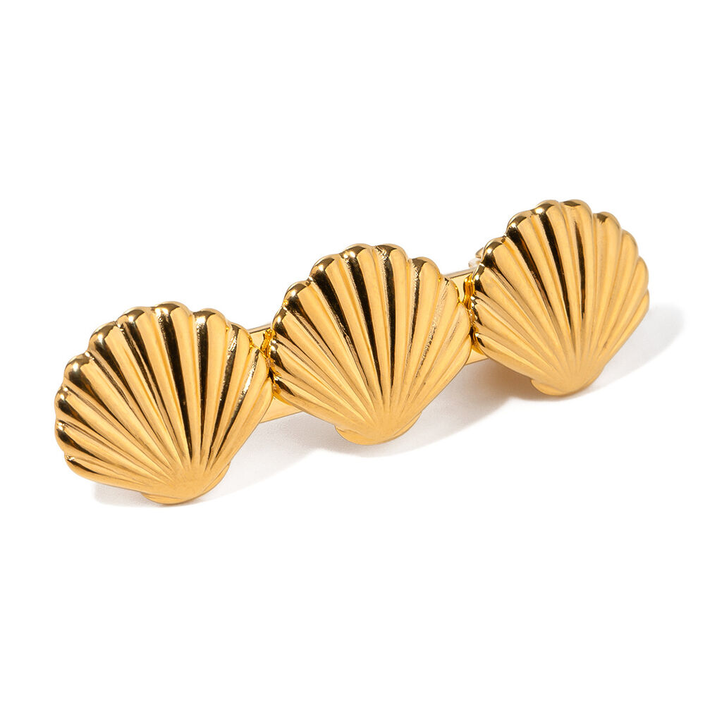 1 paar simple series stijl turtle roestvrij staal vergulde dames haarspeldjes h5Afbeelding6