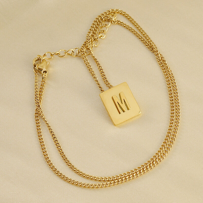 1 Piece Simple Series Daily Letter Unisex Pendant Necklaces 2