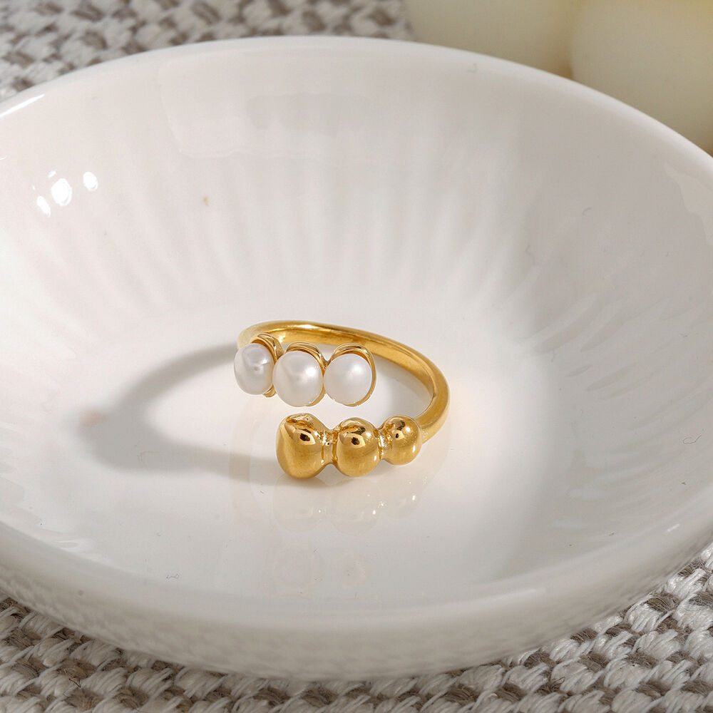 1 Piece Charming Series Elegant Spiral Shape Stainless Steel Waterproof Gold Color Women's Single Rings Picture7