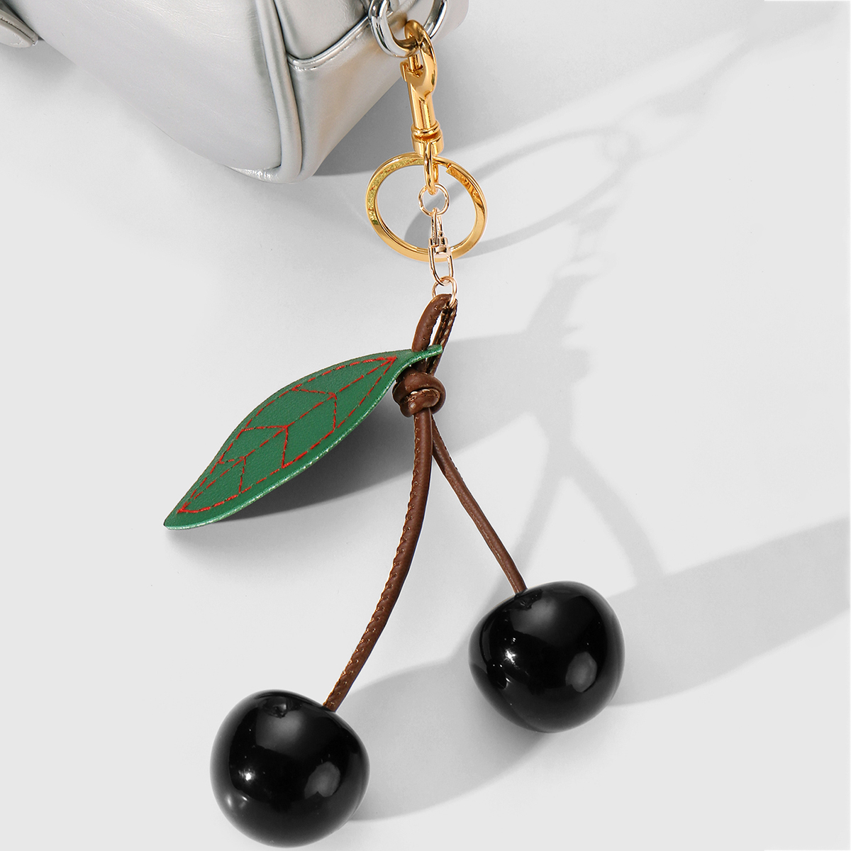 Leather Cherry Bag Charms h5 Picture6