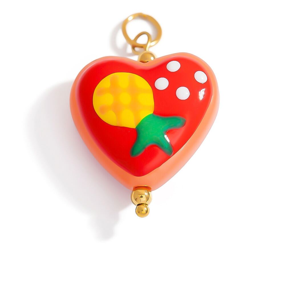 Colorful Heart Stainless Steel Waterproof DIY Pendant h5 Picture6