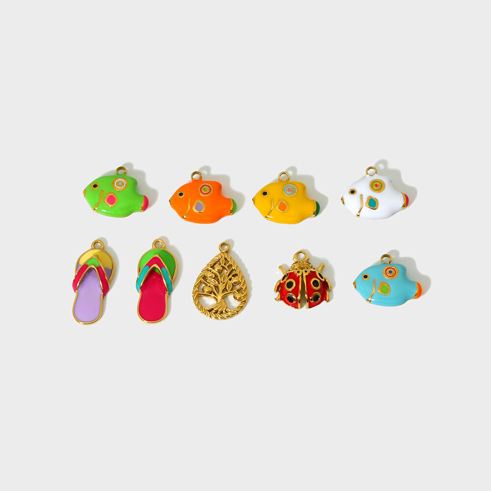 Colorful Oil Drop DIY Pendant 2