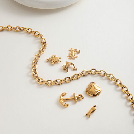 1 Piece Chain Stainless Steel Waterproof Gold Color Women's DIY Chain Necklaces 2