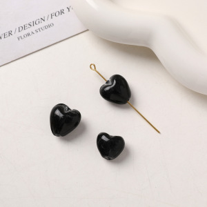 1 Piece Elegant Heart Glass Diy Jewelry Beads h5 Picture2
