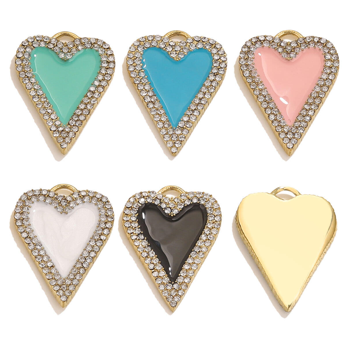 1 Piece Vivid Heart Shape Stainless Steel Waterproof Women's Pendants h5 Picture7