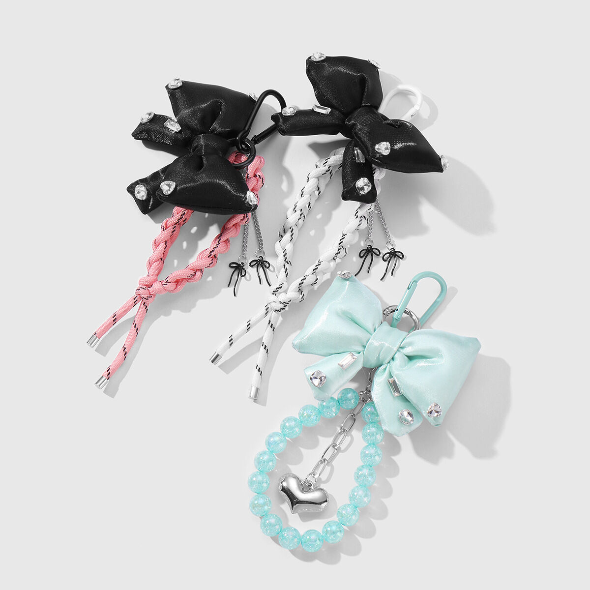 Puff Bow Knot  Bag Charms