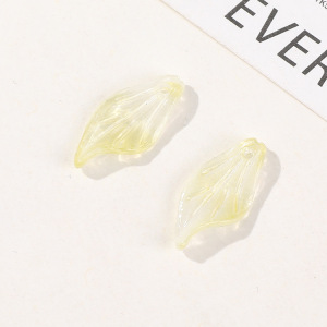 1 Piece Natural Leaf Glass Diy Jewelry Beads h5 Picture2