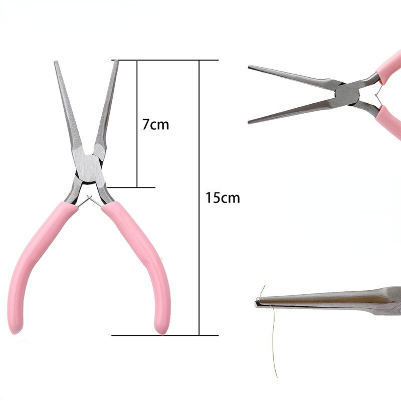 Powder Handle Long Needle Nose Pliers (No Teeth) About 15C Long Picture8