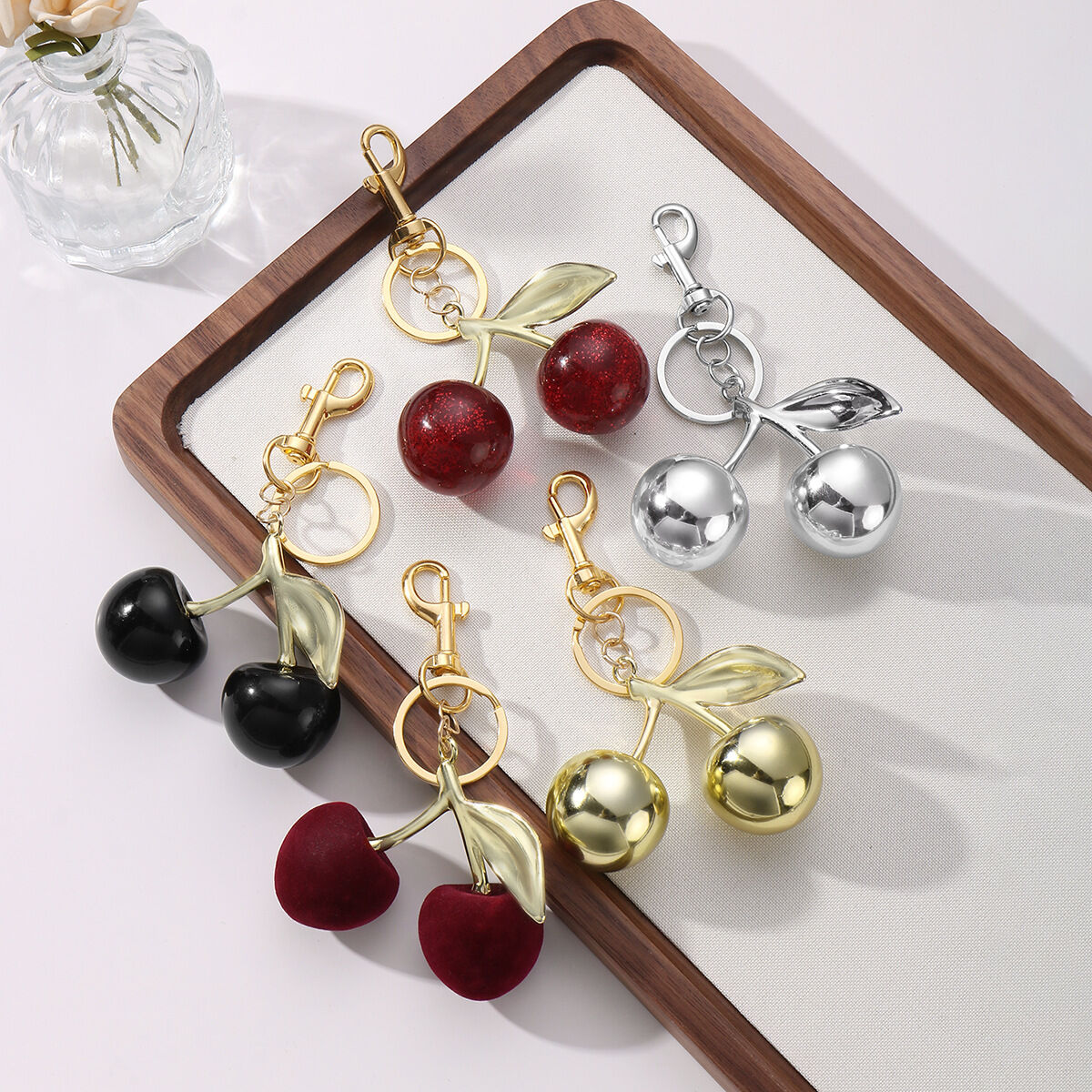 Classic Cherry Bag Charms
