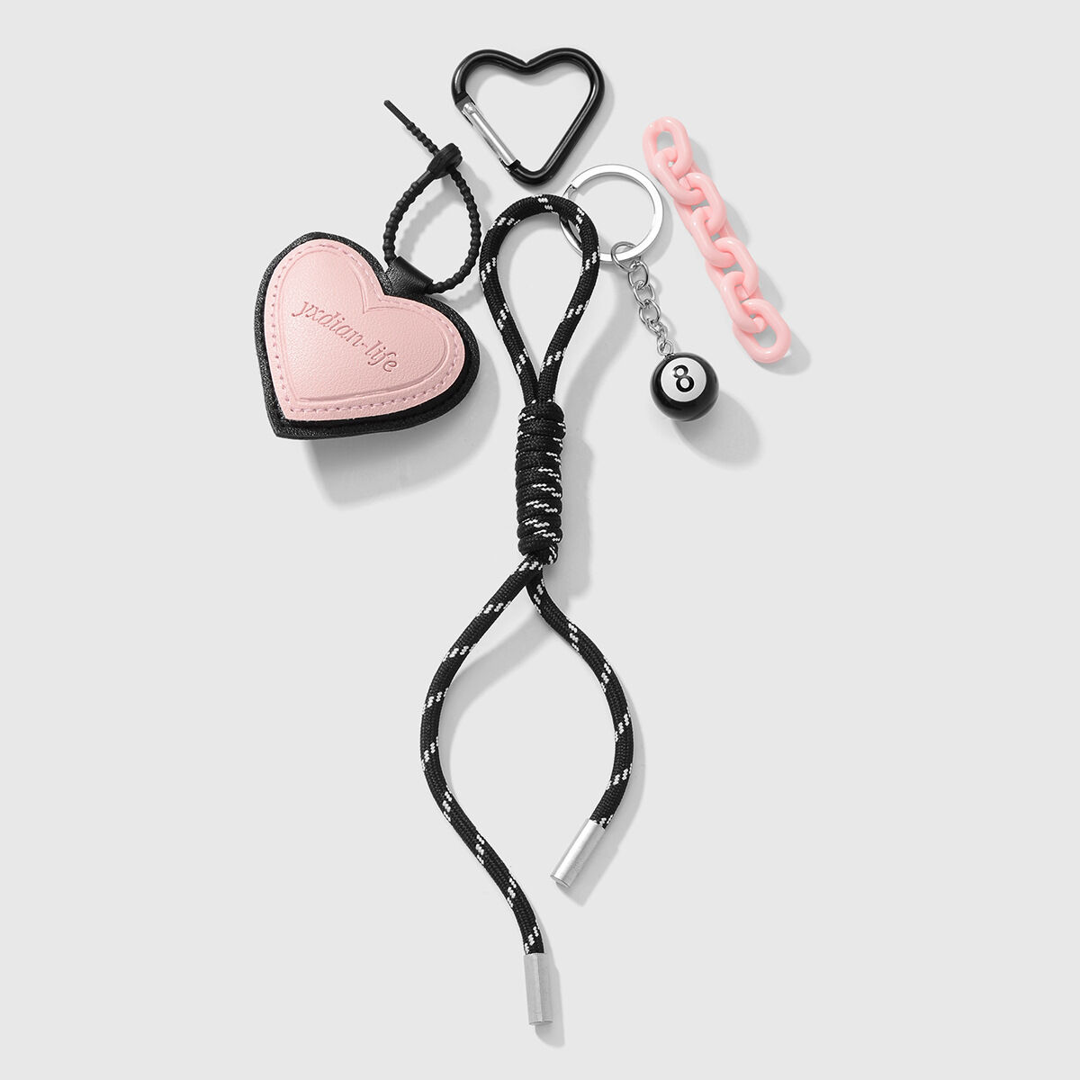 Sweet Leather Heart Bag Charms h5 Picture5