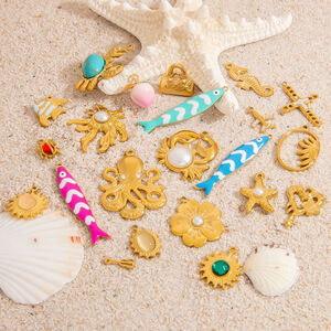 Oceanic Stainless Steel Waterproof Gold Color Pendants h5 Picture3