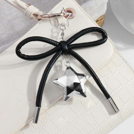 1 Piece Simple Leather Bow Knot Women's Bag Charms