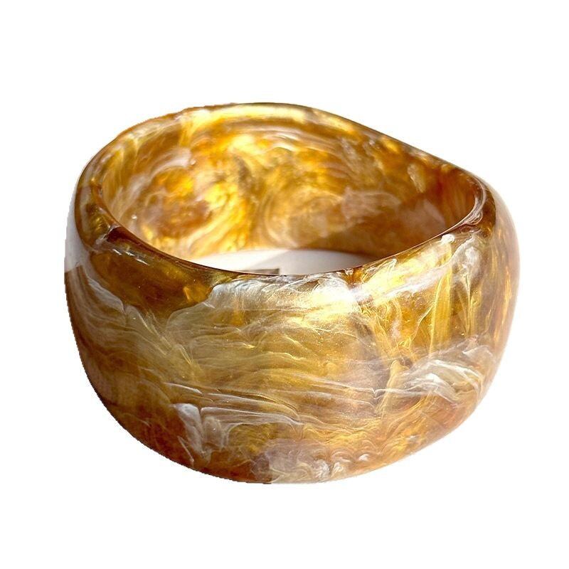 High End Brown Wide Style Blended Round Geometric Women‘s Bracelet h5Picture6