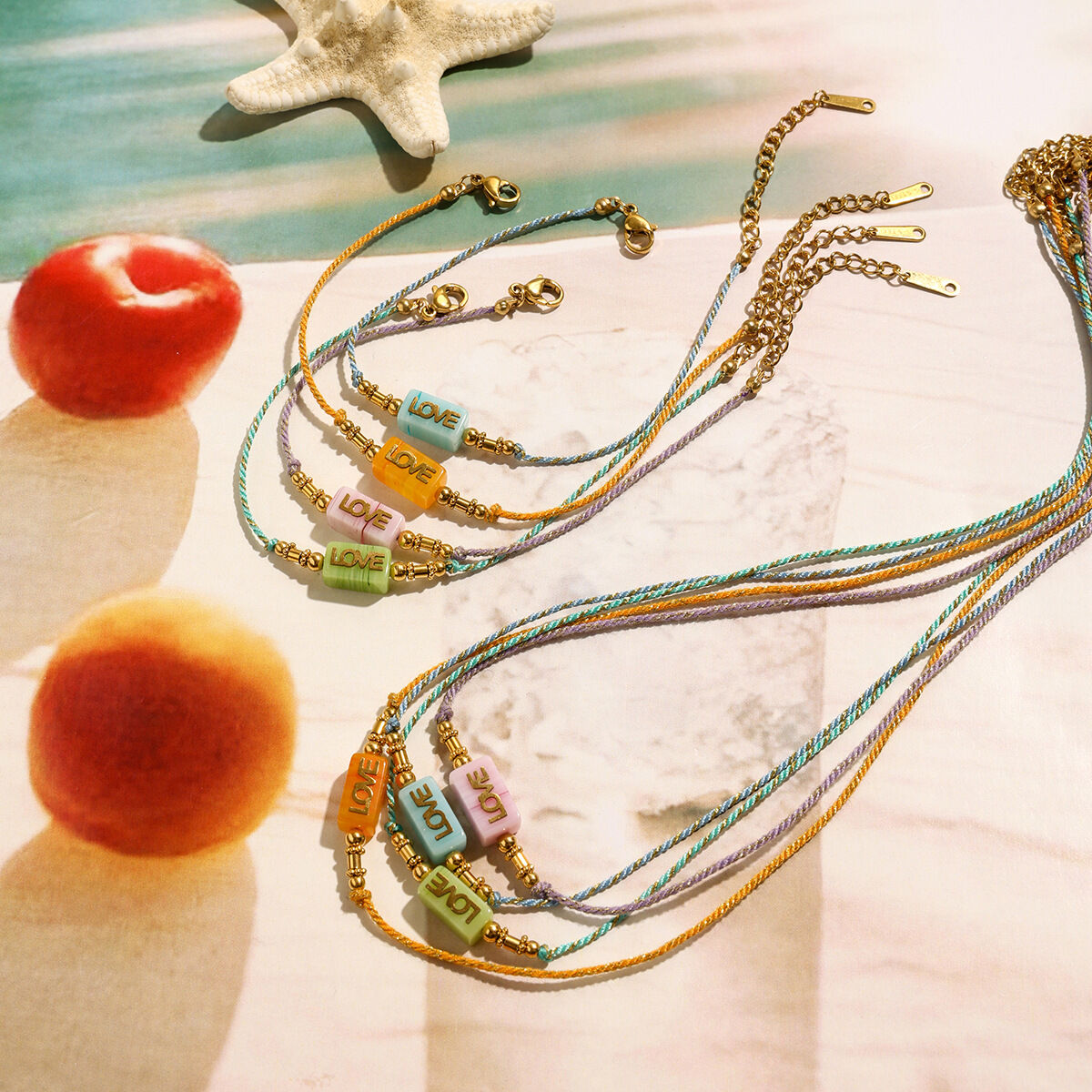 Braccialetti con ciondoli d'amore Immagine4
