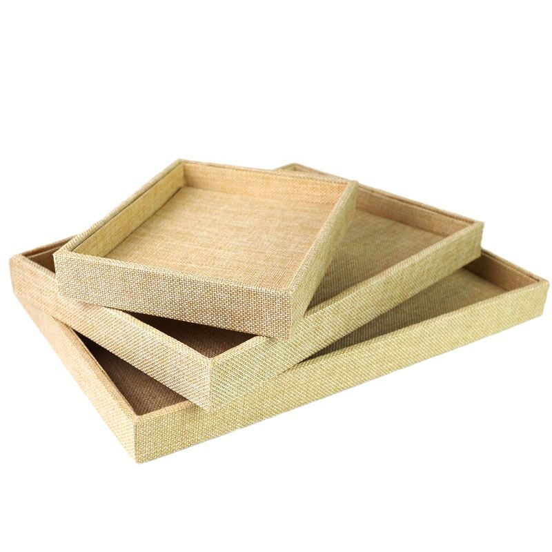 1 boîte à bijoux en lin