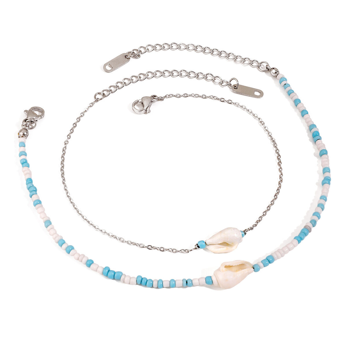 1 stuk Simple Series Bohemian Turtle roestvrijstalen waterdichte enkelband voor dames Afbeelding5
