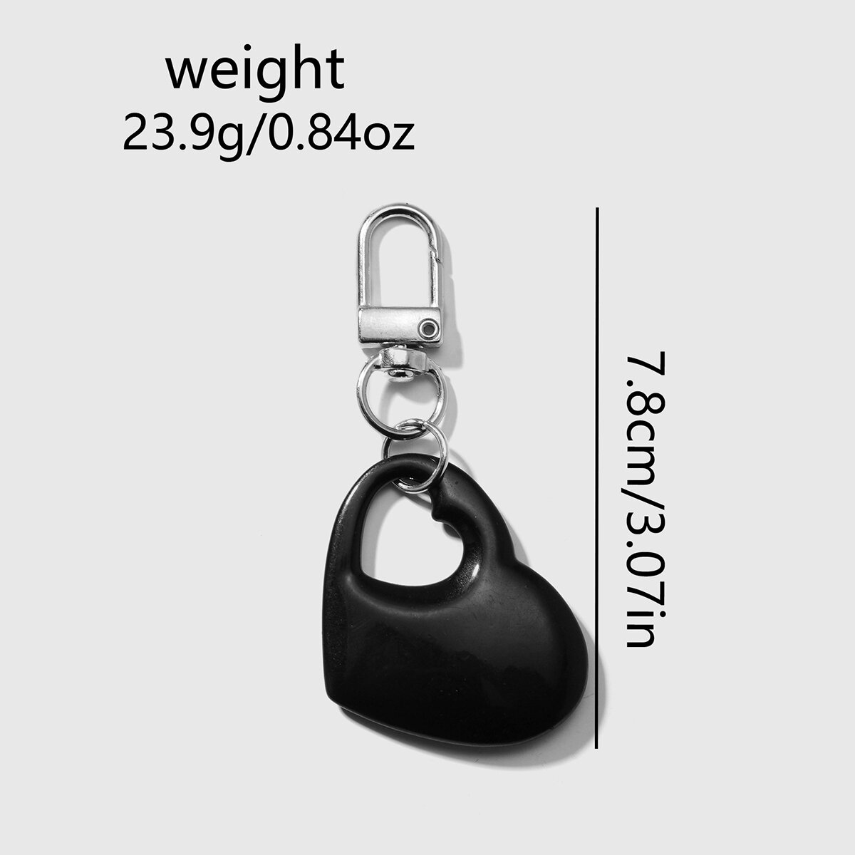 Dijes sencillos para bolsos con forma de corazón h5 Imagen11