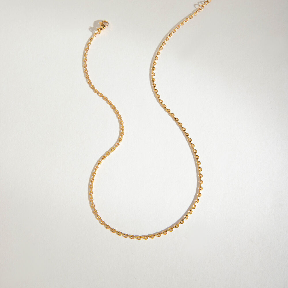 1 Piece Chain Stainless Steel Waterproof Gold Color Women's DIY Chain Necklaces h5Picture5