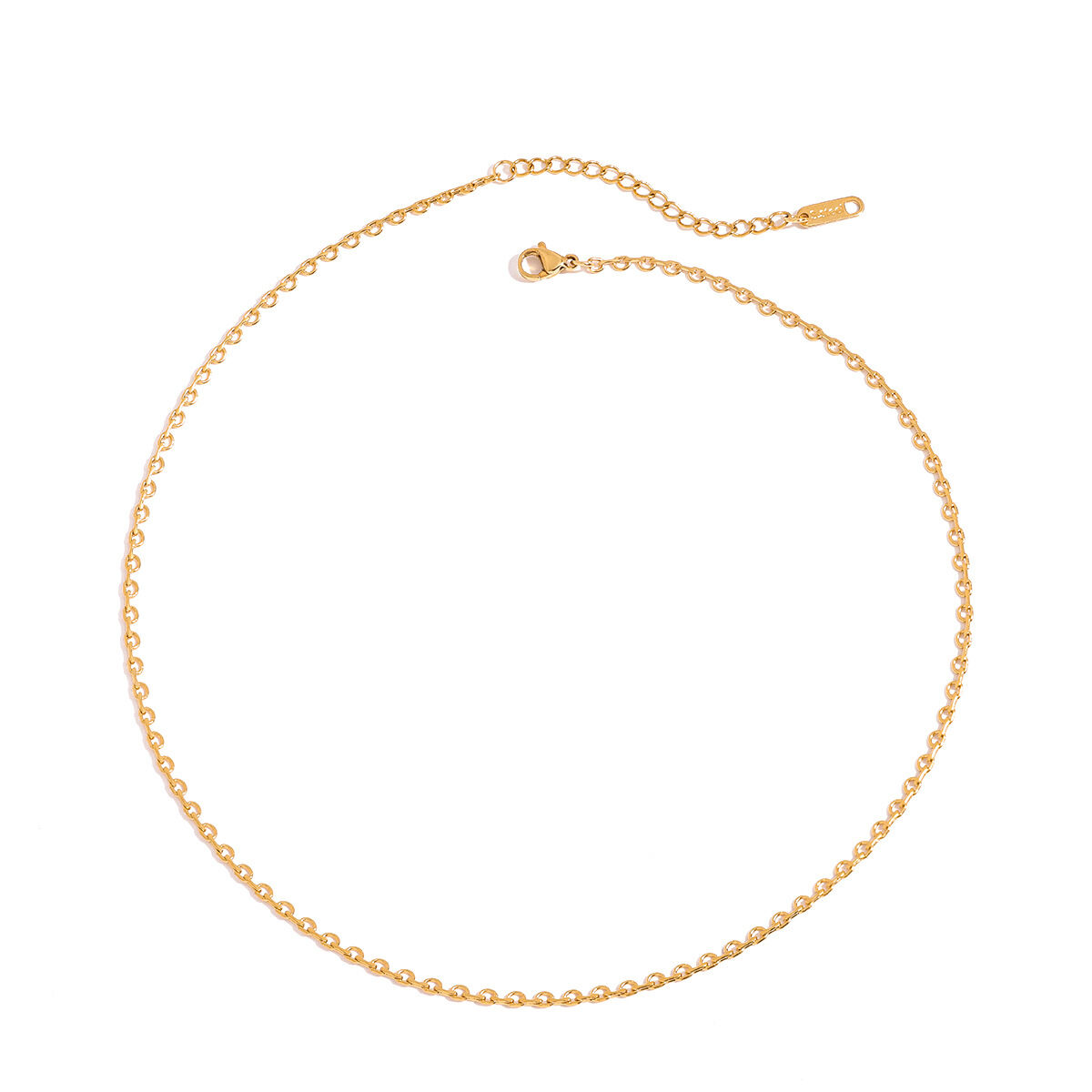 1 Piece Chain Stainless Steel Waterproof Gold Color  Women's DIY Chain Necklaces