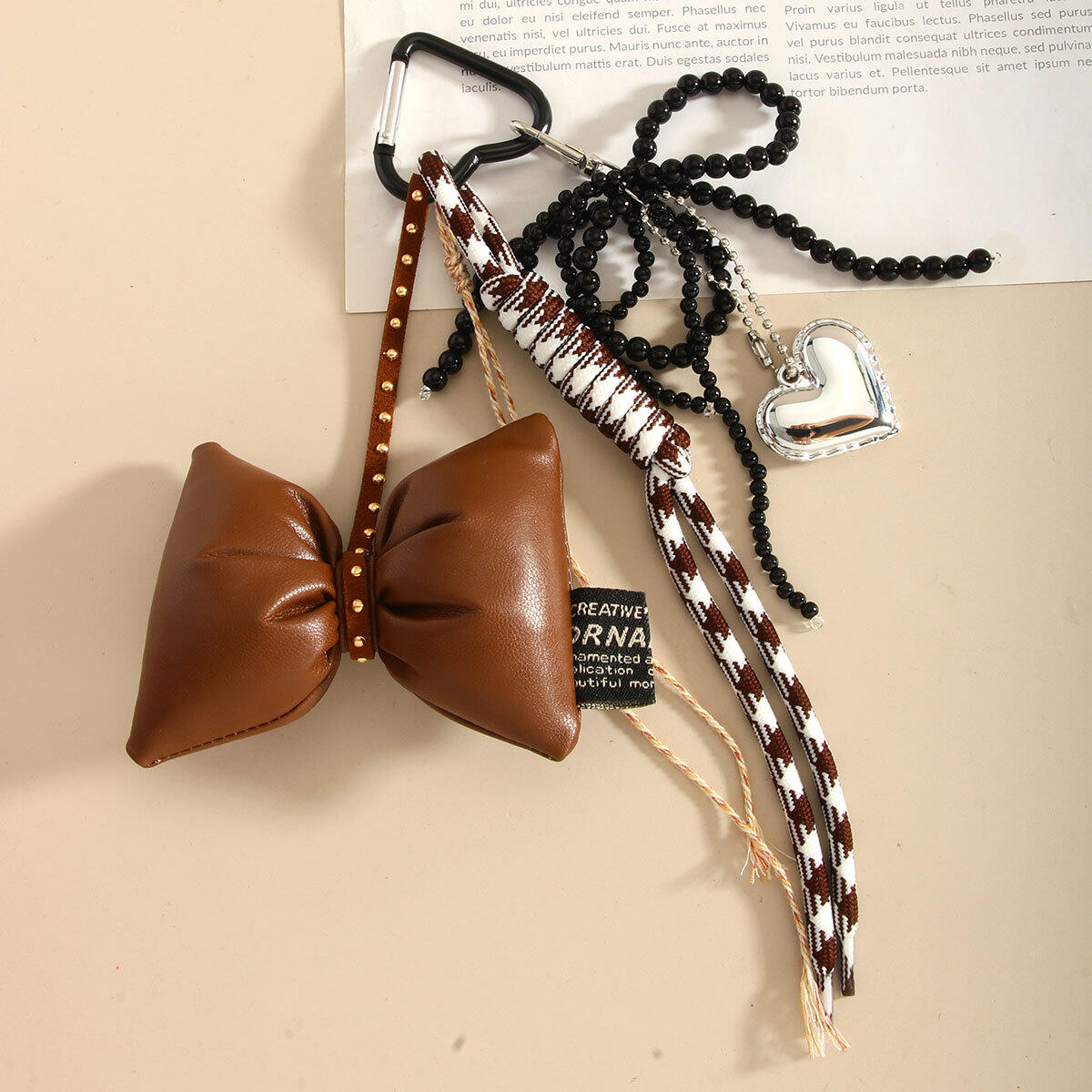 Vintage Dimensional Bow Geflochtenes Seil Damen Taschenanhänger h5 Bild5