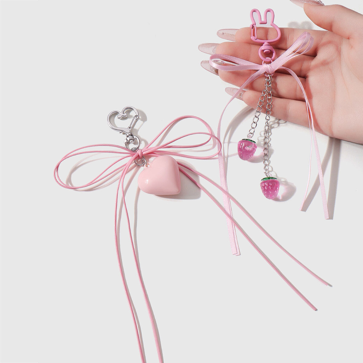 Dijes para bolso con nudo de lazo dulce Imagen7