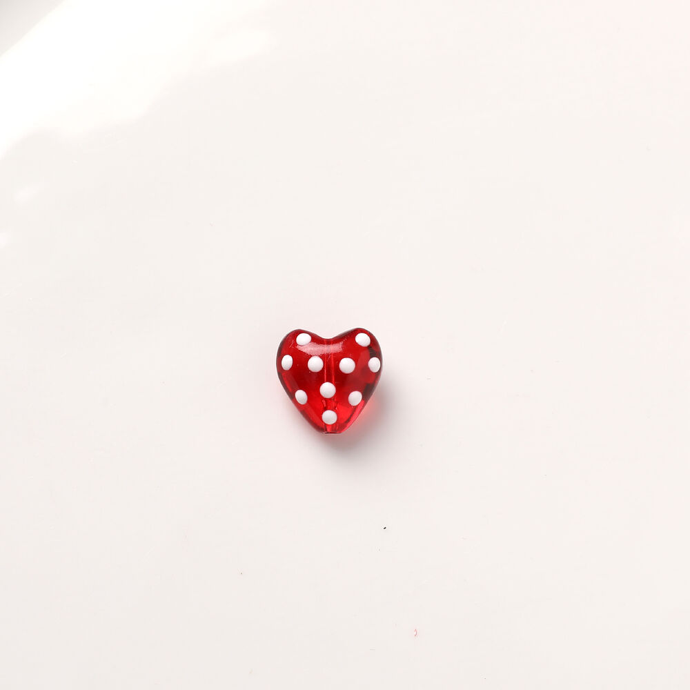 1 Piece Romantic Heart Glass DIY Jewelry Beads