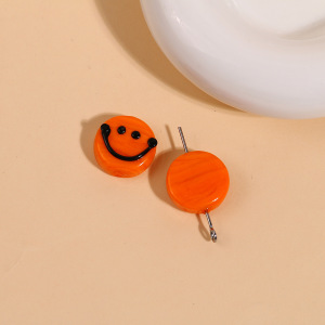 1 Piece Cute Smiling Face Glass Diy Jewelry Beads h5 Picture2