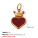 Pj306Rdg Red Drop Oil Gold Pendant/8