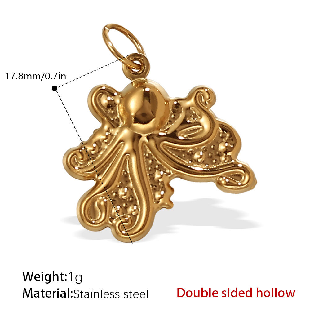 Pj226G Double-Sided Hollow Gold Pendant Picture10