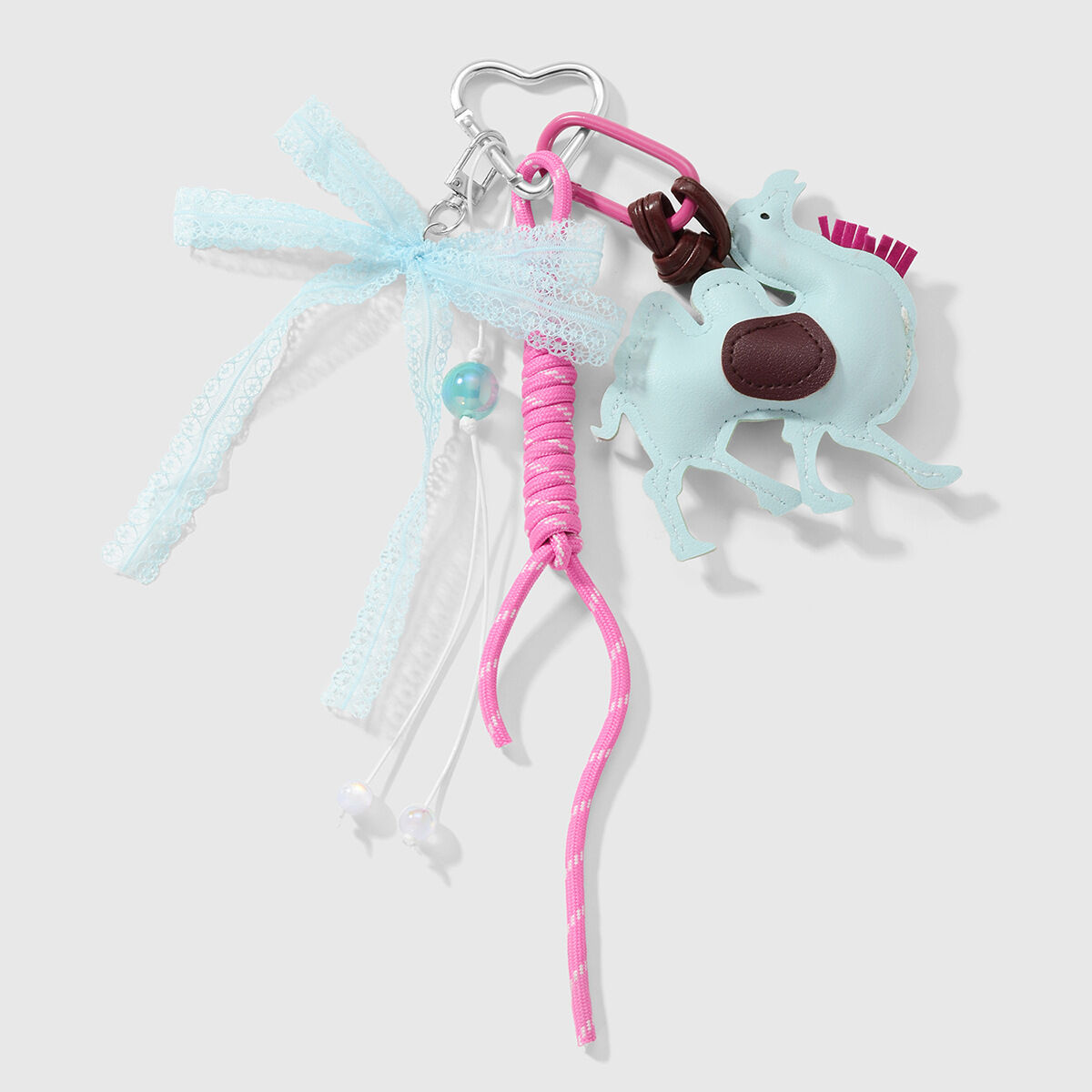 1 Blue Camel Mesh Bow Keychain Picture2