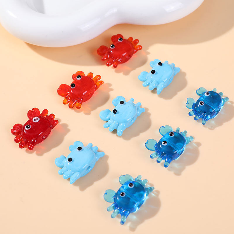 Oceanic Colorful Crab Glass DIY Jewelry Beads 2