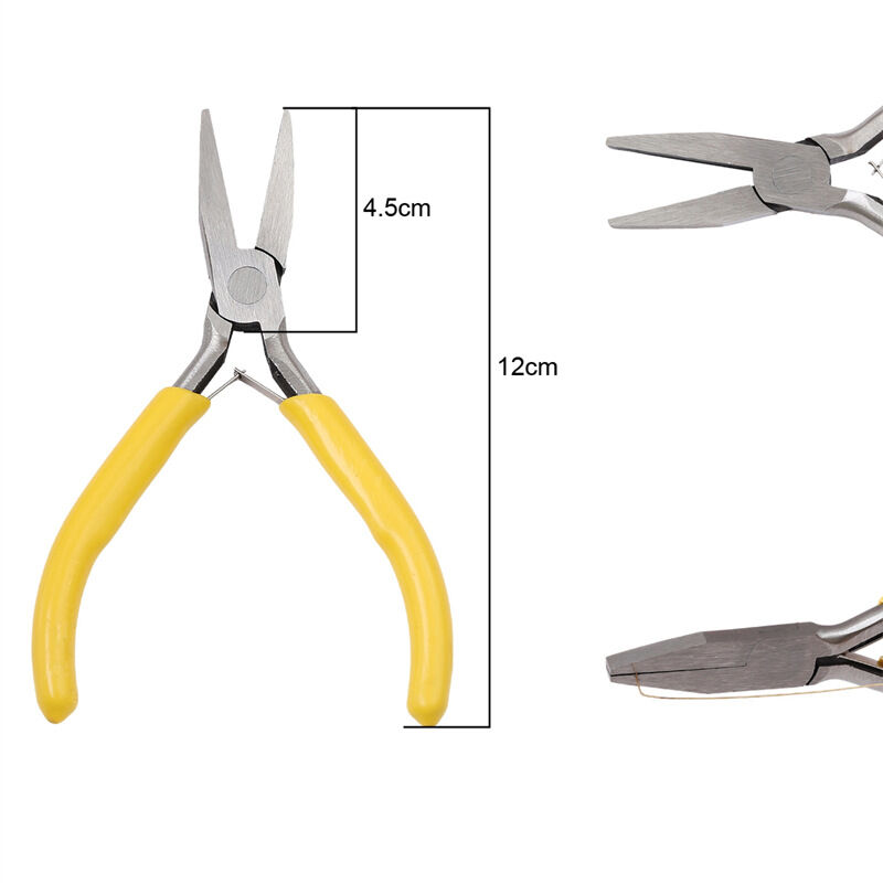Yellow Handle Flat Nose Pliers (Without Teeth) Length About 12Cm Picture18