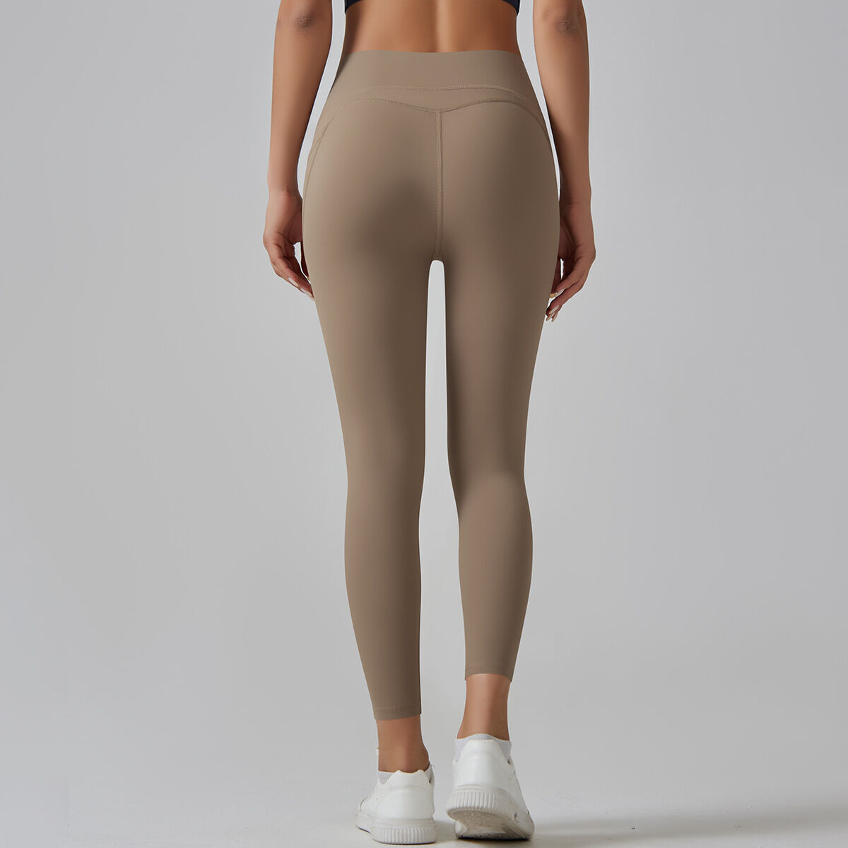 1 Piece High Waisted Nude Yoga Pants Seamless Women's Exercise Pants Picture3