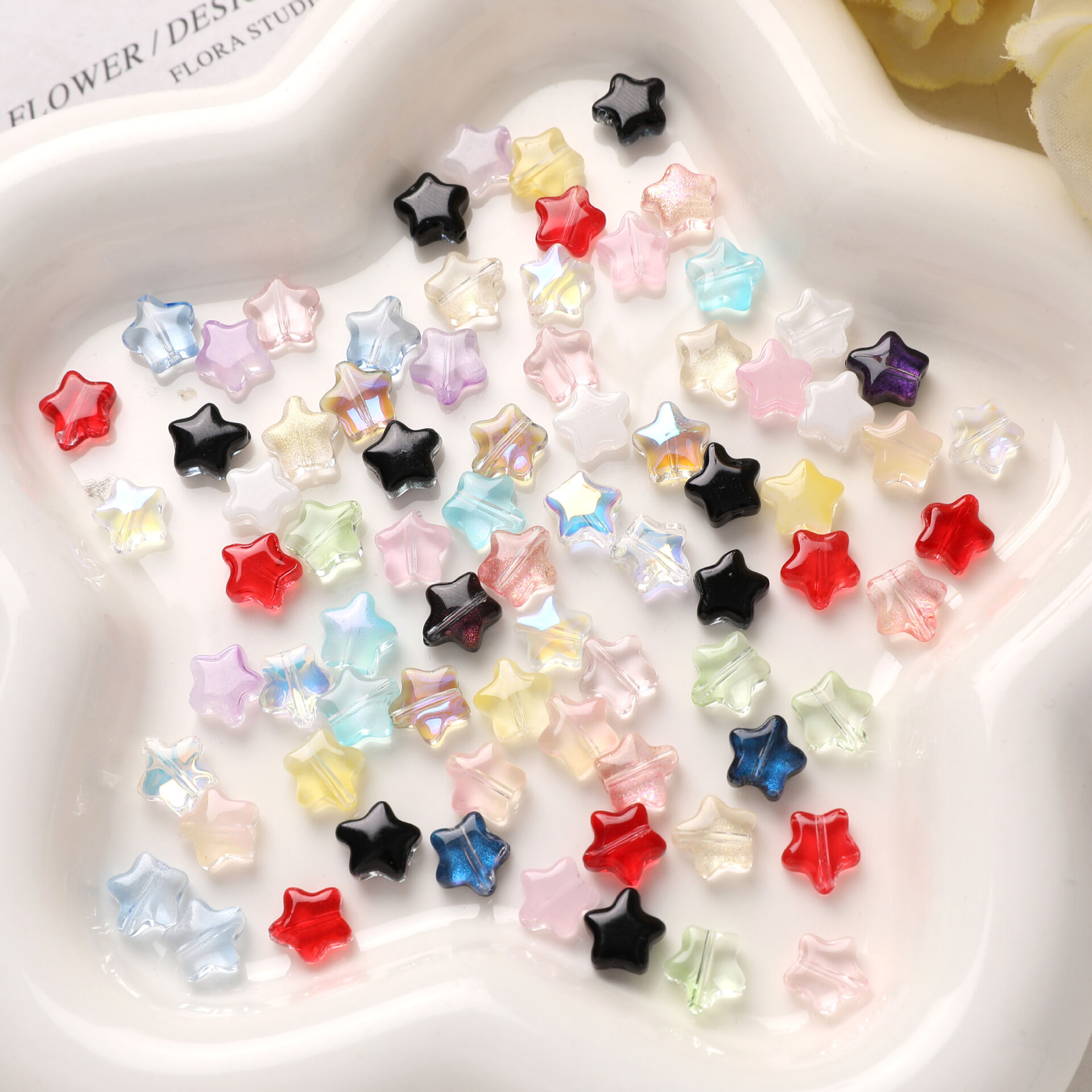 Dazzling Transparent Star Glass DIY Jewelry Beads 2